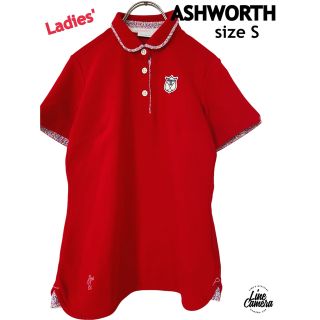 アシュワース(Ashworth)の試着のみ美品！ASHWORTH アシュワース　ポロシャツ　レディースS 半袖(ウエア)