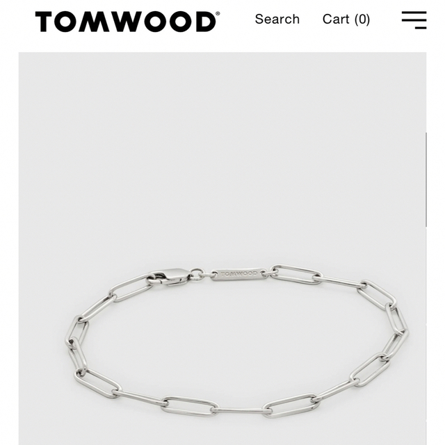 TOM WOOD - 新品 TOMWOOD トムウッド ボックス チェーン ブレスレット