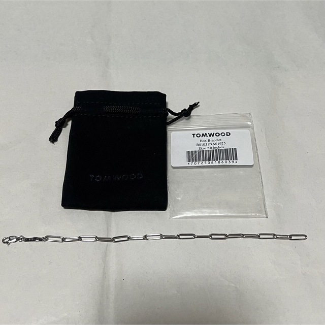 新品 TOMWOOD トムウッド ボックス チェーン ブレスレット シルバー