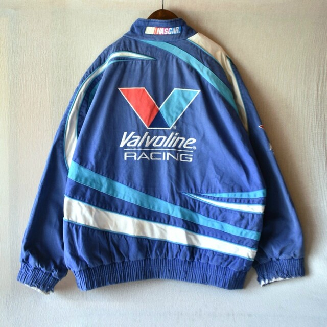 古着★Valvoline Racing 両面刺繍 企業ロゴ レーシングジャケット