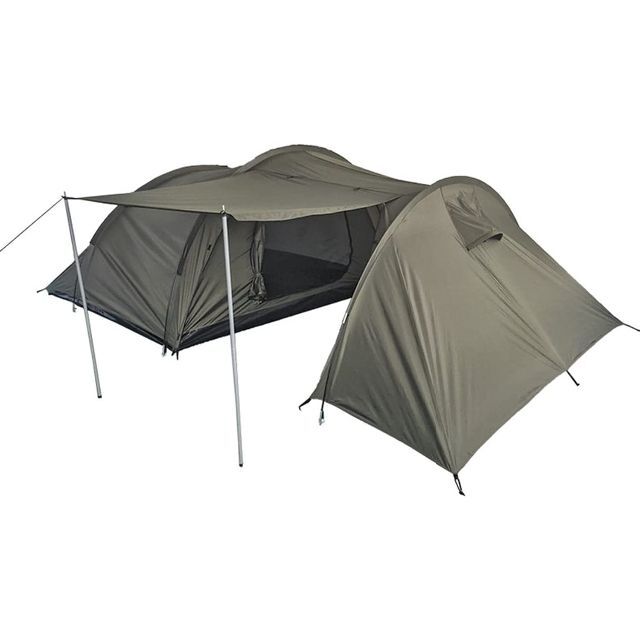 無地・新色登場! Mil-Tec ドイツ 4人用テント エントランス ひさし