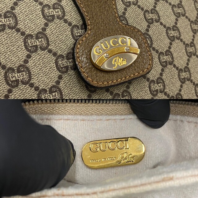 極美品 GUCCI グッチ オールドグッチ ヴィンテージ グッチプラス ロゴ