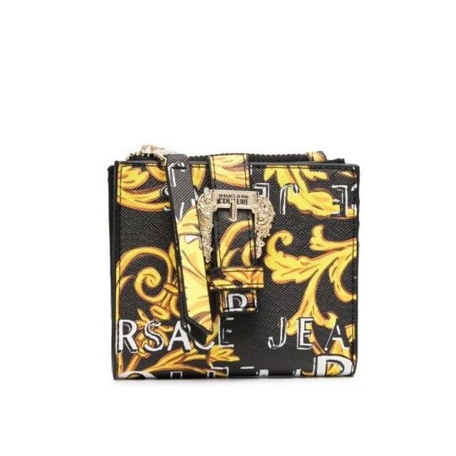 VERSACE(ヴェルサーチ)のVERSACE JEANS COUTURE 折り財布 バロック ブラック レディースのファッション小物(財布)の商品写真