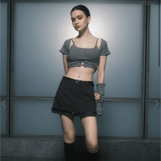MELT THE LADY w belt mini skirt ミニスカート MELT THE LADY w belt mini skirt ミニスカート