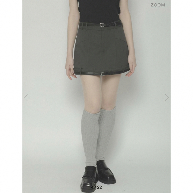 MELT THE LADY w belt mini skirt ミニスカート MELT THE LADY w belt mini skirt ミニスカート