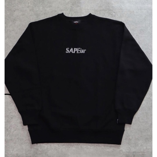 XL 黒 即発送 SAPEur FUTURE PACK LOGO HOODIE-