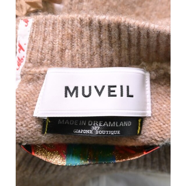 MUVEIL(ミュベール)のMUVEIL ミュベール ニット・セーター 36/36(S位) ベージュ 【古着】【中古】 レディースのトップス(ニット/セーター)の商品写真