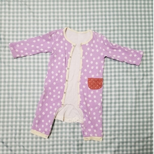 西松屋(ニシマツヤ)の長袖ロンパース　80cm キッズ/ベビー/マタニティのベビー服(~85cm)(ロンパース)の商品写真