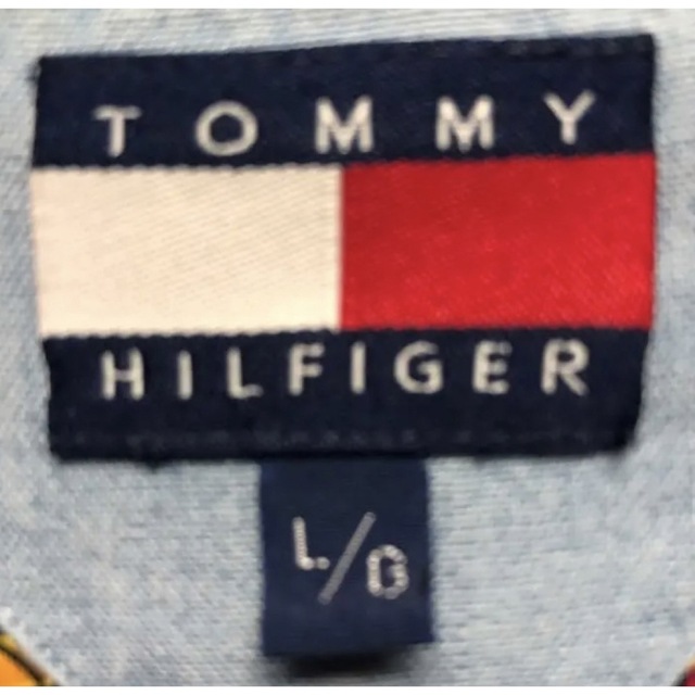 TOMMY HILFIGER(トミーヒルフィガー)のTOMMY HILFIGER 90s シャツ 総柄 フラッグ  L メンズ メンズのトップス(シャツ)の商品写真