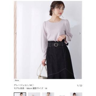 プロポーションボディドレッシング(PROPORTION BODY DRESSING)の新品！パールテレコカットソー(カットソー(長袖/七分))