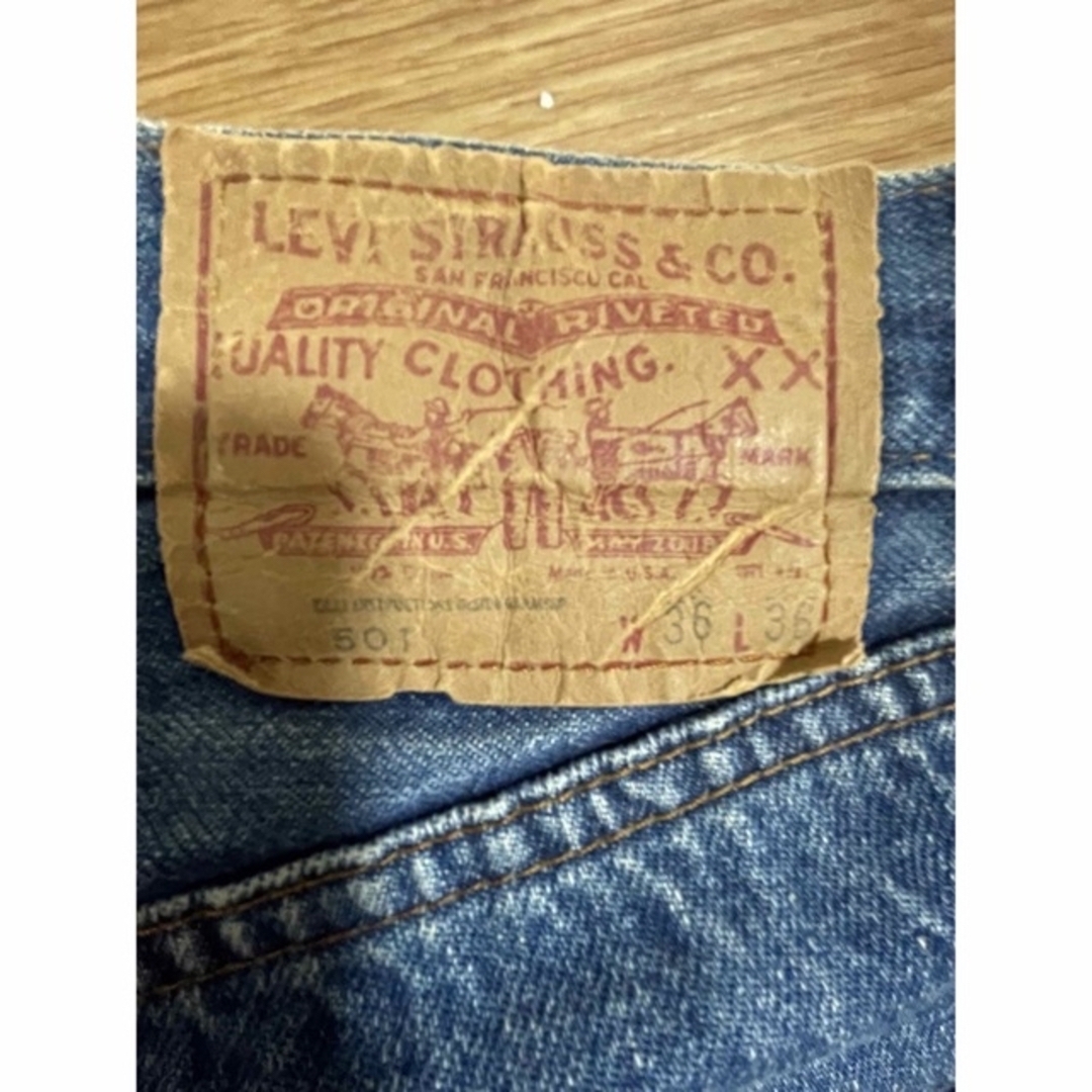 W36Levi's 米国 80sリーバイス 501 赤耳オリジナル ヴィンテージ