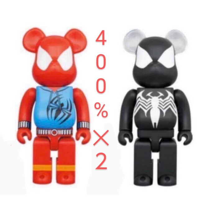 ベアブリック　be@rbrick　スパイダーマン　400%　2種　2体セット