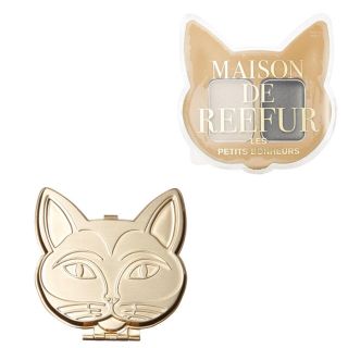 メゾンドリーファー(Maison de Reefur)の【新品未使用♡完売品】猫 アイシャドウ&ケース ゴールド セット(アイシャドウ)