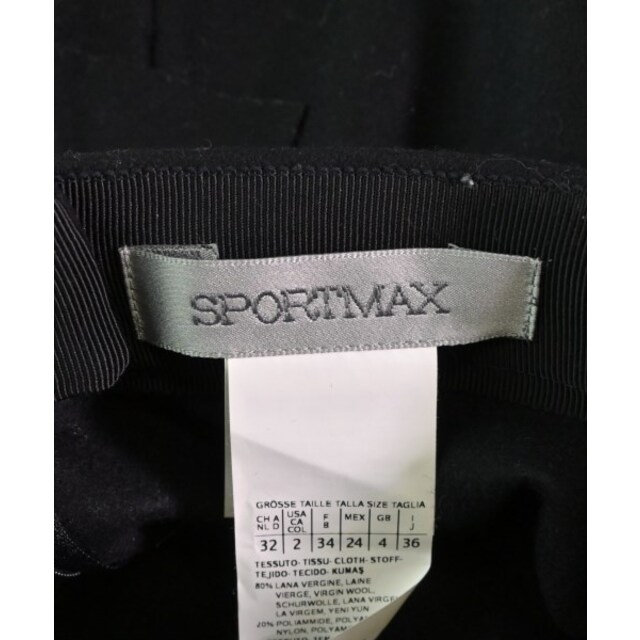 SPORTMAX スポーツマックス ひざ丈スカート 36(XS位) 黒 2