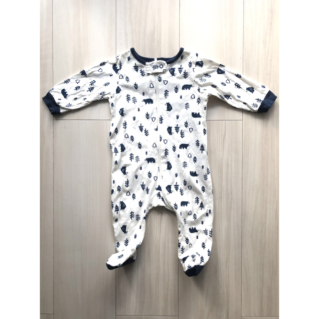 Gerber(ガーバー)のGerber カバーオール　クマ　0-3m キッズ/ベビー/マタニティのベビー服(~85cm)(カバーオール)の商品写真