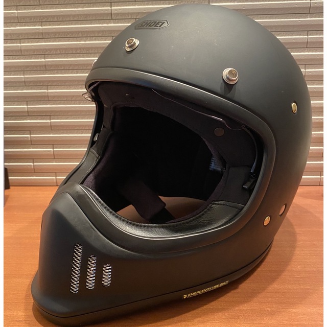 SHOEI exzero マットブラックＬサイズ自動車/バイク