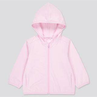 ユニクロ(UNIQLO)の新品 UNIQLO エアリズムUVカットメッシュパーカー 長袖 子供服 キッズ(カーディガン/ボレロ)