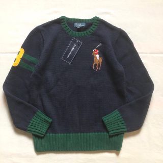 ポロラルフローレン(POLO RALPH LAUREN)の新品 ラルフローレン コットンニット セーター 春ニット キッズ ユース 子供服(ニット)