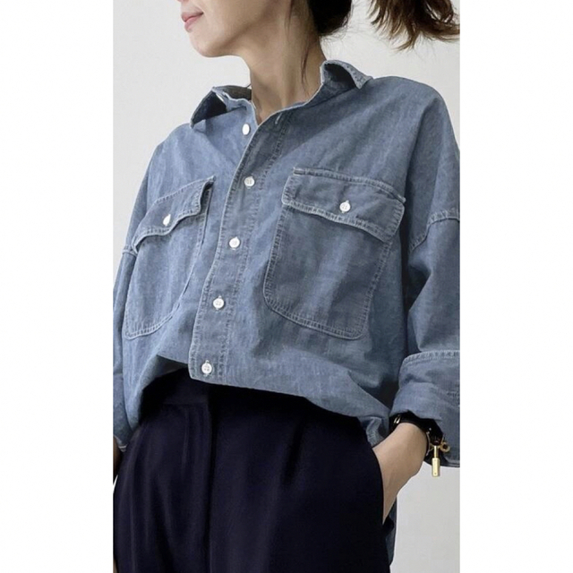 L'Appartement REMI RELIEF Chambray Shirt