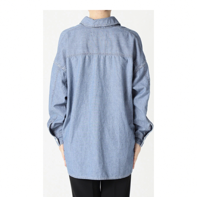 L'Appartement DEUXIEME CLASSE(アパルトモンドゥーズィエムクラス)のL'Appartement REMI RELIEF Chambray Shirt レディースのトップス(シャツ/ブラウス(長袖/七分))の商品写真