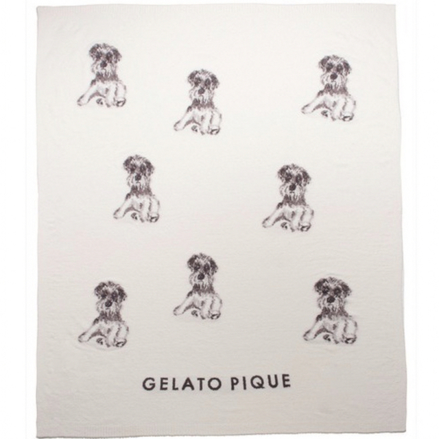 gelato pique(ジェラートピケ)のgelato pique ジェラートピケ　CAT&DOGジャガードマルチカバー インテリア/住まい/日用品の寝具(毛布)の商品写真