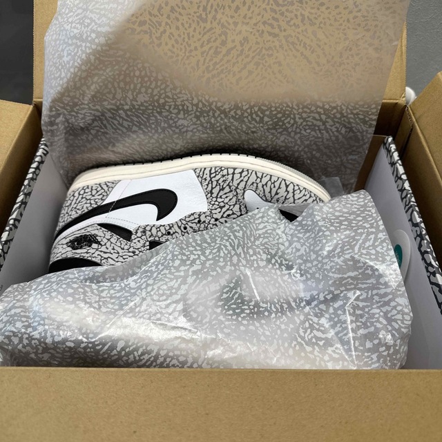 Nike Air Jordan 1 High White Cement 26.5靴/シューズ