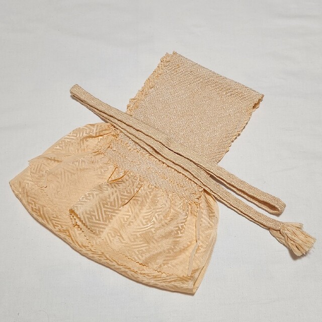 良品♡着物用 帯締め帯揚げセット オレンジ系 和装 帯締め(グリーン系)