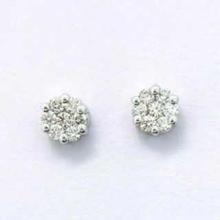 プラチナダイヤモンドピアス　計0.30ct