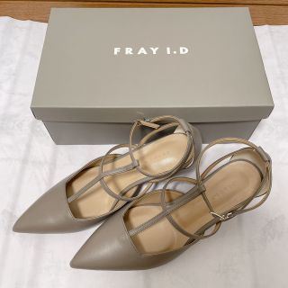 フレイアイディー(FRAY I.D)のナローストラップパンプス（モカ）(ハイヒール/パンプス)