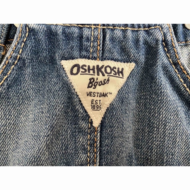 OshKosh(オシュコシュ)のOshkosh B’gosh オシュコシュ ビゴッシュ デニムサロペットスカート キッズ/ベビー/マタニティのキッズ服女の子用(90cm~)(ワンピース)の商品写真