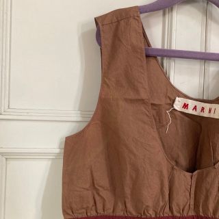 マルニ(Marni)のお値下げ🌸MARNIフレアノースリーブタンクトップ　バイカラー古着vinvage(タンクトップ)