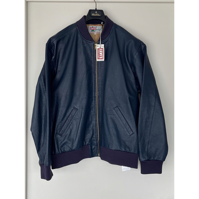 うのにもお得な Levi's 濃紺レザージャケット Clothing Vintage 新品