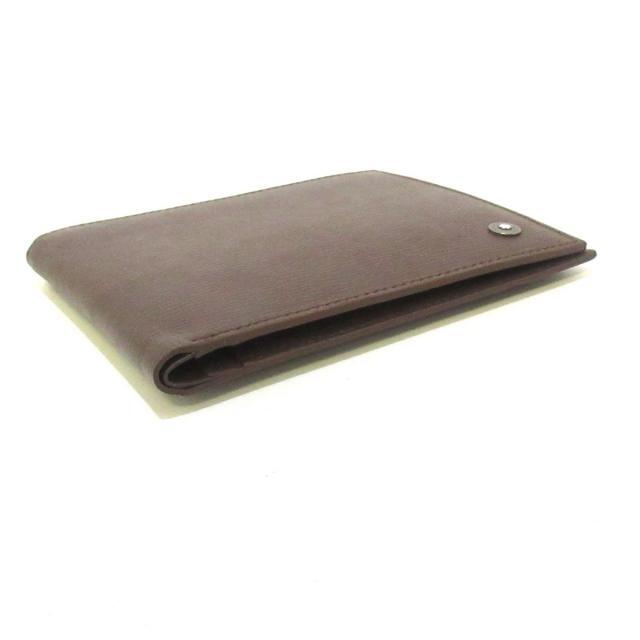 モンブラン 札入れ ダークブラウン レザー