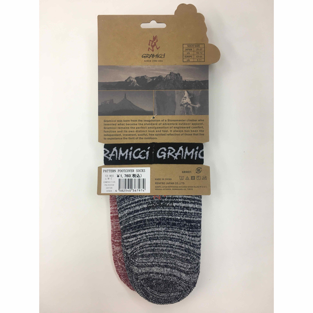 GRAMICCI(グラミチ)のGRAMICCI  グラミチPATTERN FOOT COVER ソックス メンズのレッグウェア(ソックス)の商品写真