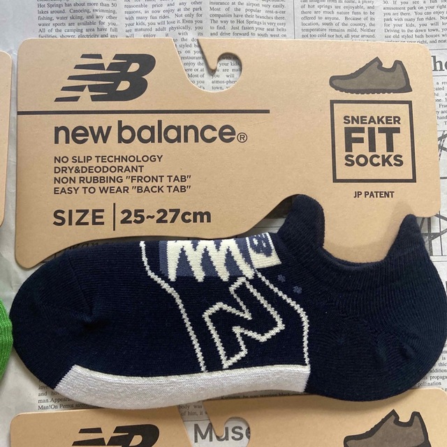 New Balance(ニューバランス)の新品★メンズ25㎝〜27㎝★ニューバランス★スニーカータイプ靴下★4足6タイプ メンズのレッグウェア(ソックス)の商品写真