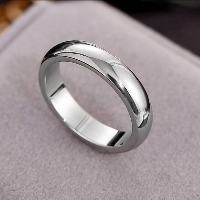 ステンレスリング　ツヤリング　指輪　ピンキーリング　金属アレルギー対応 レディースのアクセサリー(リング(指輪))の商品写真