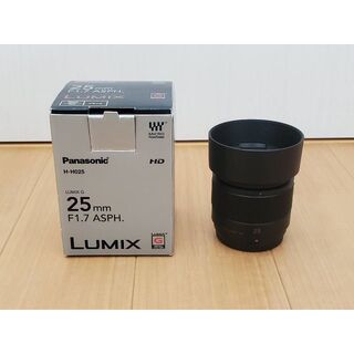パナソニック(Panasonic)のパナソニック LUMIX G 25mm / F1.7 ASPH. 黒（MFT）(レンズ(単焦点))