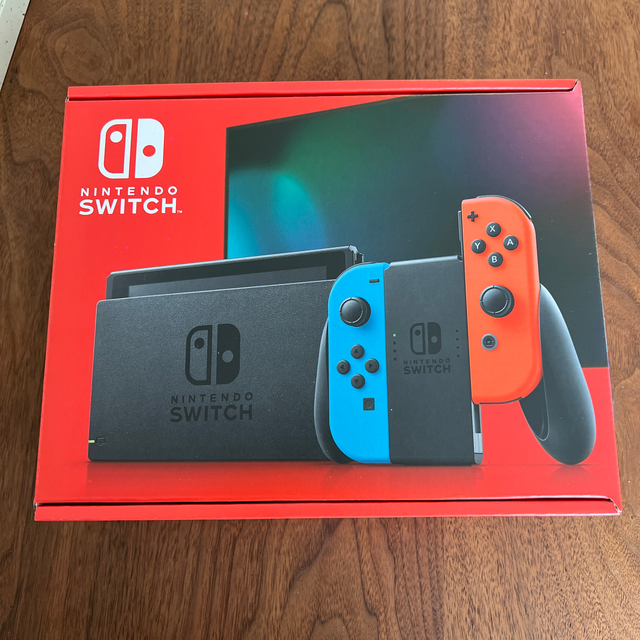 Nintendo Switch(ニンテンドースイッチ)のNintendo Switch JOY-CON(L) ネオンブルー/(R) ネオ エンタメ/ホビーのゲームソフト/ゲーム機本体(家庭用ゲーム機本体)の商品写真