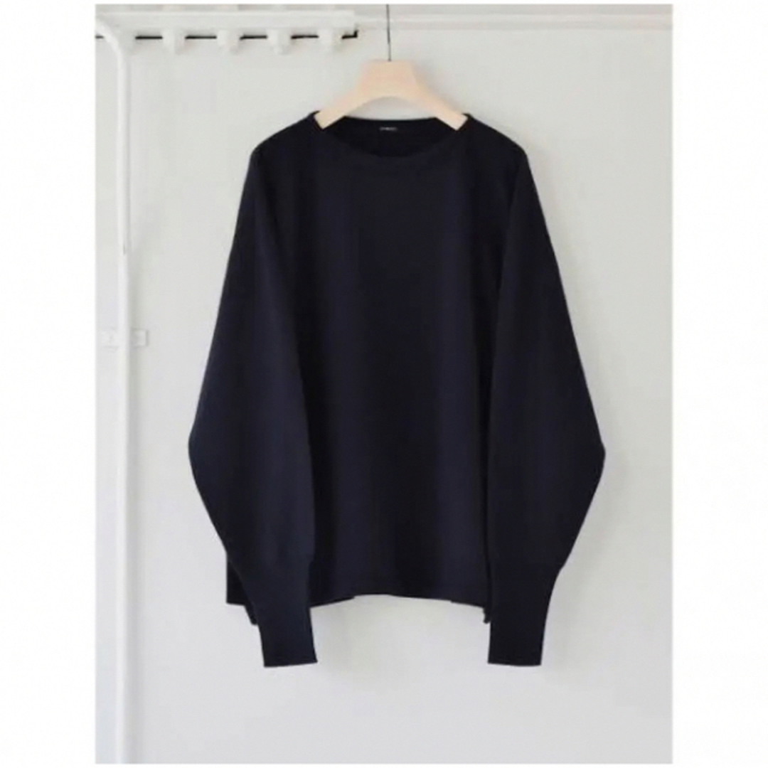 COMOLI コモリ 19AW カシミヤボートネックニット NAVY