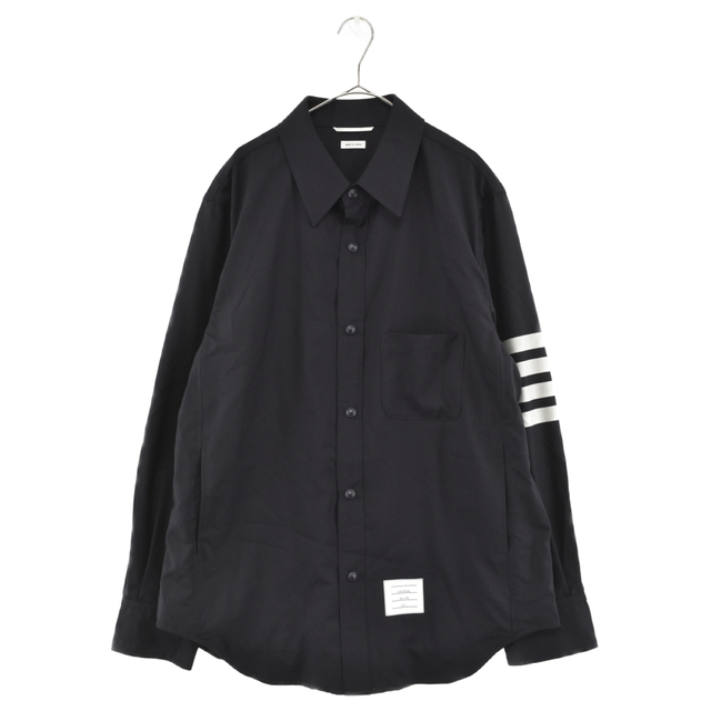THOM BROWNE - THOM BROWNE トムブラウン スリーブライン シャツジャケット ネイビー MJ0055A-06146415