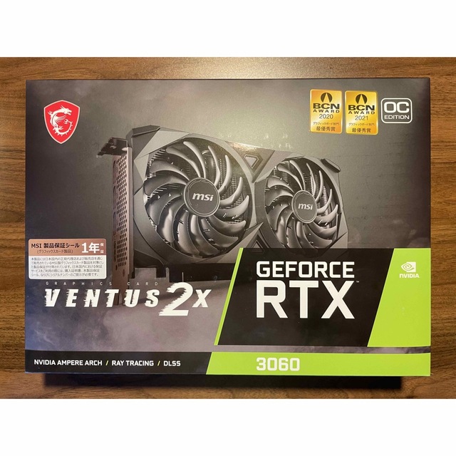 新品 MSI GeForce RTX 3060 VENTUS 2X 12G OC