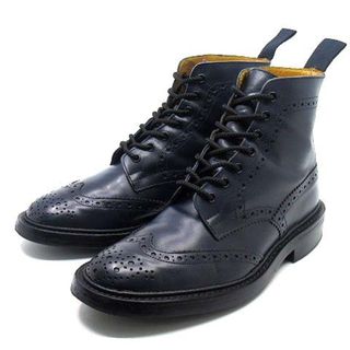 トリッカーズ(Trickers)のトリッカーズ モルトン M2508 カントリーブーツ ダイナイトソール ネイビー(ブーツ)