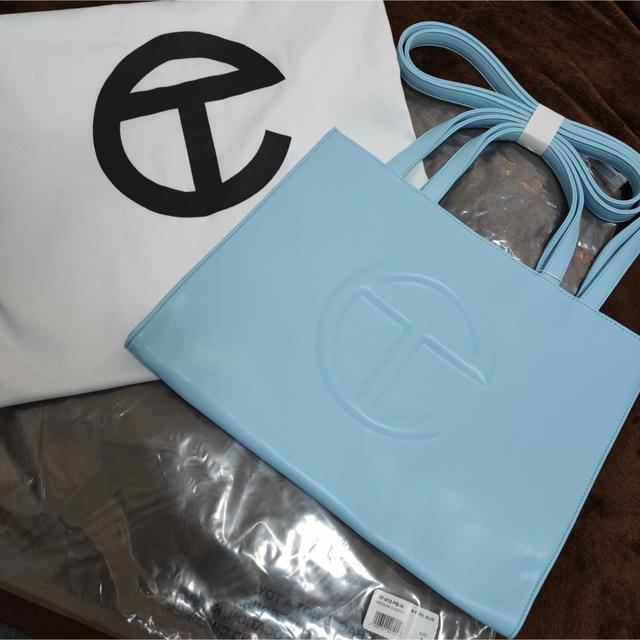 カラーTELFAR shopping bag M ブールブルー 新品未使用【正規品】