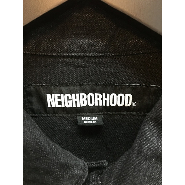 NEIGHBORHOOD(ネイバーフッド)のNEIGHBORHOOD 23ss BI TYPE 2 JACKET ネイバーフッド サベージ加工 ブラックデニムジャケット 231XBNH-JKM04【中古】【004】【岩】 メンズのジャケット/アウター(Gジャン/デニムジャケット)の商品写真