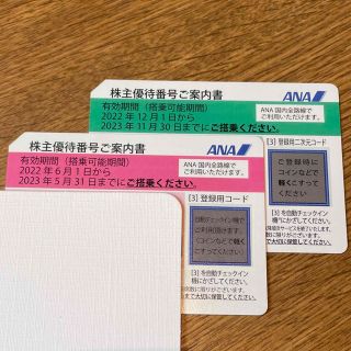 エーエヌエー(ゼンニッポンクウユ)(ANA(全日本空輸))のANA株主優待 2枚(その他)