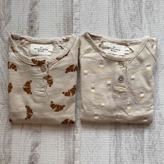 キャラメルベビー&チャイルド(Caramel baby&child )のmonsieur mini ロンT  2着セット☆(Ｔシャツ)