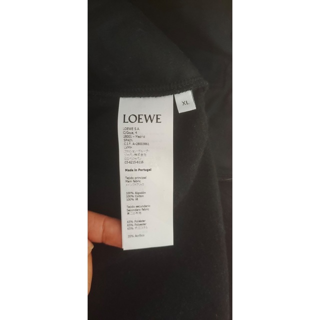 ロエベ 19AW コットン×ポリエステル ジャケット メンズ グレー ボア