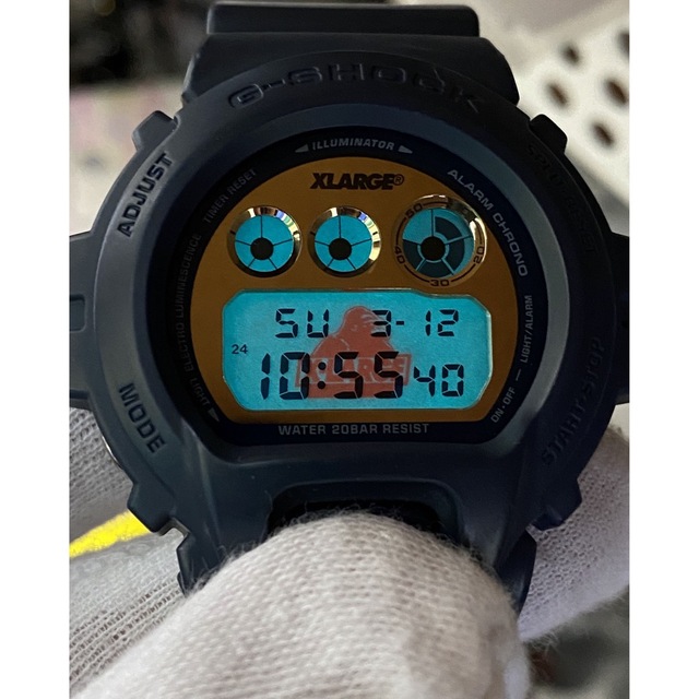 コラボ/G-SHOCK/ミリタリー/XLARGE/DW-6900/限定/ゴールド