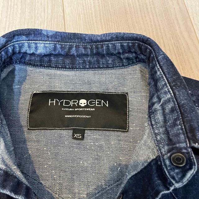 HYDROGEN(ハイドロゲン)のハイドロゲン  デニムシャツ　迷彩　送料無料　美品　ヒロキング様専用 メンズのトップス(シャツ)の商品写真