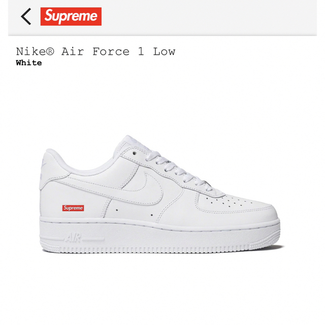 supreme NIKE AIR FORCE 1 27.5